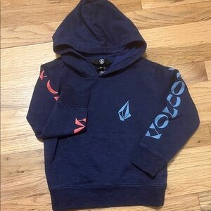 Volcom Kids Hoodie in Navy with Red and Blue Accents Size 3T